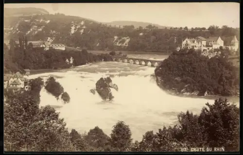 Fotografie unbekannter Fotograf, Ansicht Schaffhausen, Rheinfall, Chute du Rhin