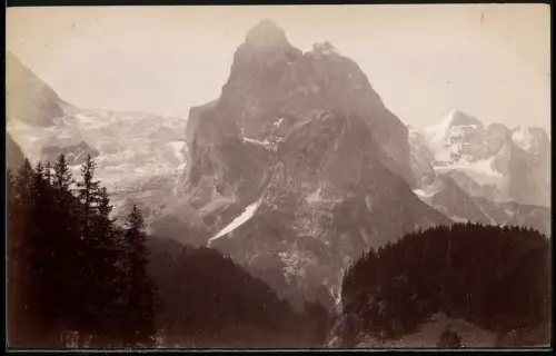 Fotografie unbekannter Fotograf, Ansicht Schattenhalb, Blick nach dem Rosenlaui