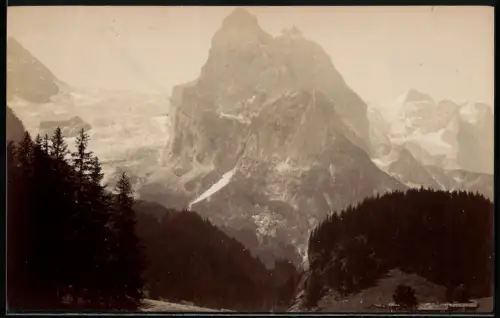 Fotografie unbekannter Fotograf, Ansicht Schattenhalb, der Rosenlaui Berg