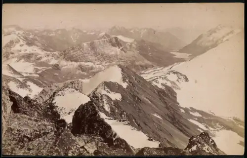 Fotografie unbekannter Fotograf, Ansicht Pontresina, Panroama du Languard