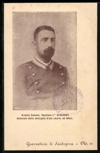 AK Rossini Antonio, Capitano I. o, Infanterie-Regiment Granatieri di Sardegna N. 11