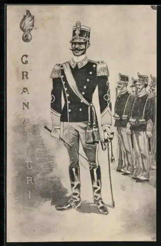 AK Soldat des Infanterie-Regiments, 2 Granatieri