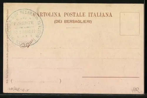 AK Circolo Ufficiali, 5o Reggimento Bersaglieri, Soldaten des Infanterie-Regiments im Gefecht