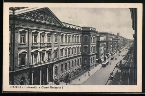 AK Napoli, Universita e Corso Umberto, Strassenbahn