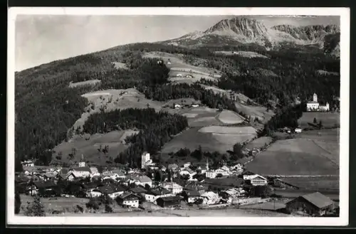 AK Sarentino, Ortsansicht aus der Vogelschau