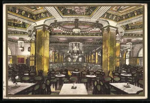 Künstler-AK Berlin-Tiergarten, Gasthaus Piccadilly am Potsdamer Platz, Bes. Heinrich Braun