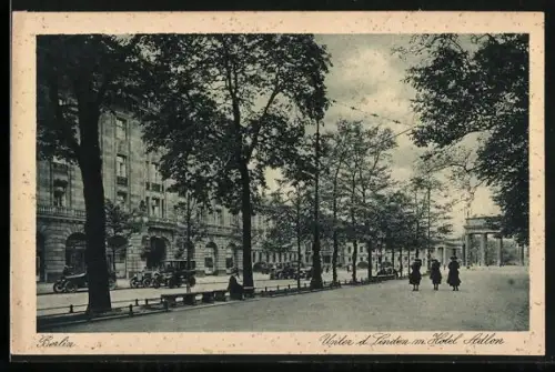AK Berlin, Hotel Adlon Unter den Linden
