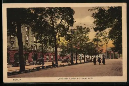 AK Berlin, Hotel Adlon Unter den Linden