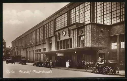 AK Berlin, Bahnhof Friedrichstrasse