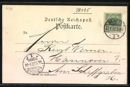 AK Bremen, Rathaus, Roland, Dom