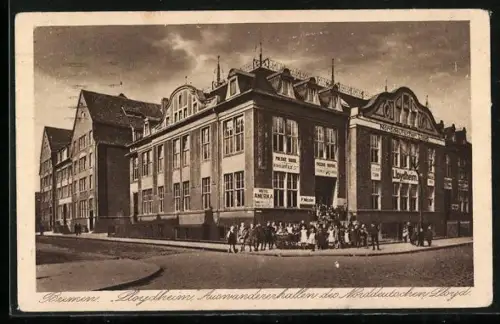 AK Bremen, Lloydheim, Auswandererhallen des Norddeutschen Lloyd