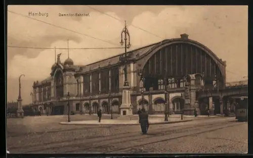 AK Hamburg-Rotherbaum, Dammtor-Bahnhof