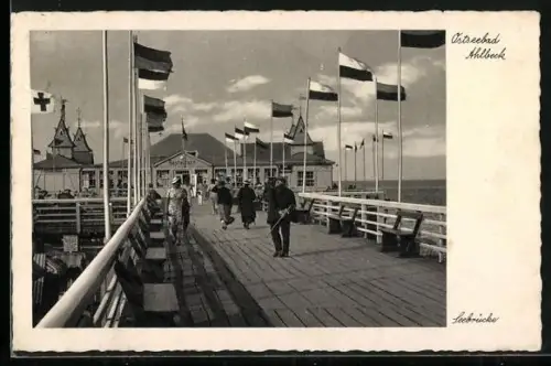 AK Ahlbeck / Ostseebad, Seebrücke