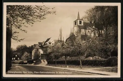 AK Osberghausen /Köln, Pfarr-Rektoratskirche St. Mariä-Namen