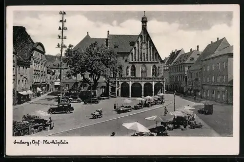 AK Amberg i. Opf., Marktplatz