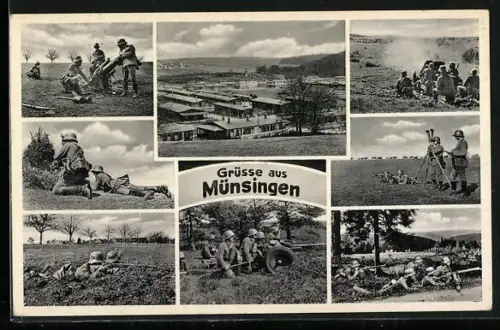 AK Münsingen, Truppenübungsplatz, Soldaten bei Übungen