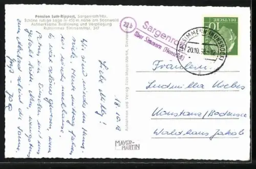 AK Sargenroth /Hsr., Pension Luth-Rippert