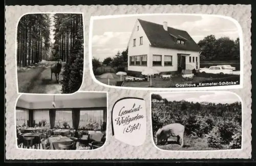 AK Gemünd-Wolfgarten /Eifel, Gasthaus Kermeter-Schänke, Bes. Heinr. Krull