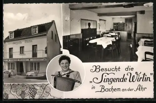 AK Bachem an der Ahr, Gasthaus Singende Wirtin, Bes. Bernhard Heinen