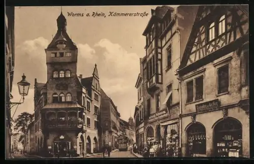 AK Worms a. Rhein, Kämmererstrasse