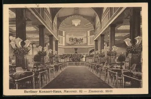 AK Berlin, Gasthof Konzert-Haus in der Mauerstr. 82