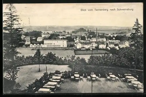 AK Schweinsburg-Culten, Blick vom Tannenberg auf Schweinsburg