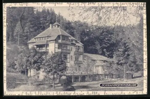 AK Bad Schandau, Gasthaus Schrammsteinbaude