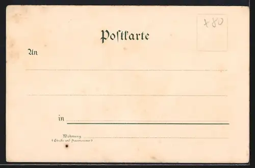 Lithographie Dresden, Ausstellung 1896, Windmühle, Wilsdrufferthor