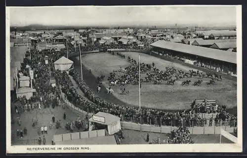 AK Mannheim, Ausstellung, Grosser Vorführungsring auf der Wanderausstellung der D. L. G.