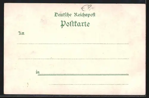 Lithographie Berlin, Gewerbeausstellung 1896, Kairo in Berlin