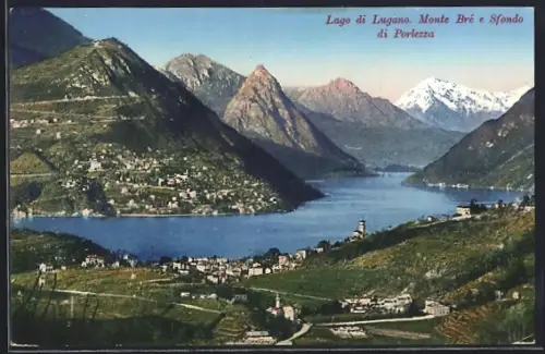 AK Monte Bré /Lago di Lugano, Sfondo di Porlezza