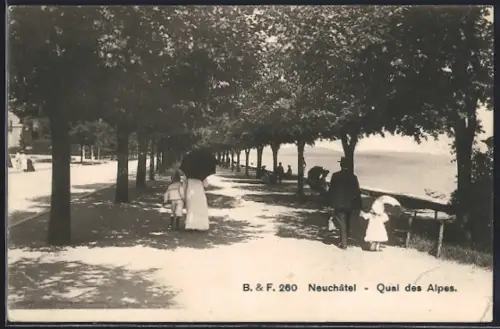 AK Neuchâtel, Quai des Alpes