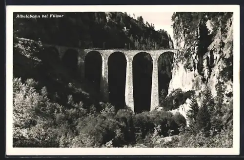 AK Filisur, Viadukt der Albulabahn