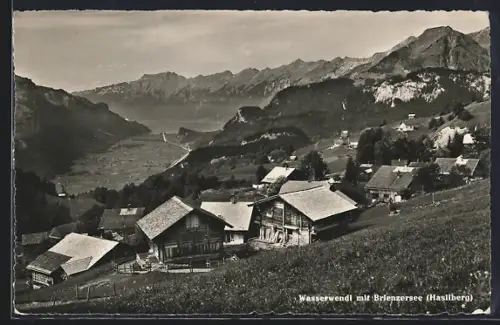 AK Wasserwendi /Hasliberg, Ortsansicht mit Brienzersee