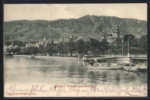 AK Zürich, Tonhalle und Uetliberg