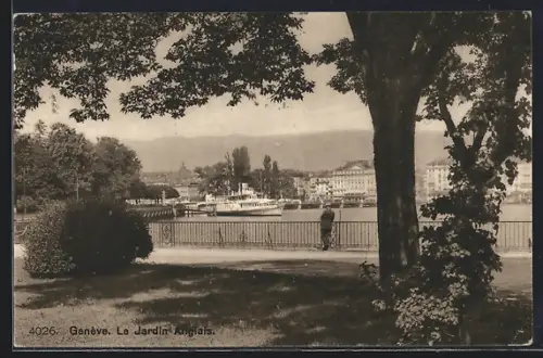 AK Genève, Le Jardin Anglais