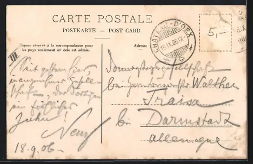 AK Château-d`Oex, Vue sur la Gumfluh