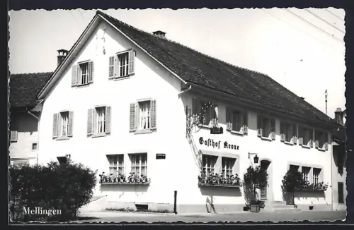 AK Mellingen, Blick auf den Gasthof Krone