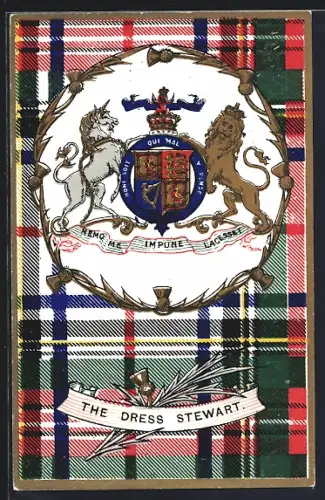 AK The Dress Stewart, Wappen und Tartan