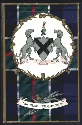 AK Clan Colquhoun, Wappen und Tartan