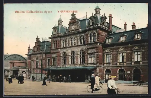 AK Gravenhage, Station Hollandsche Spoor