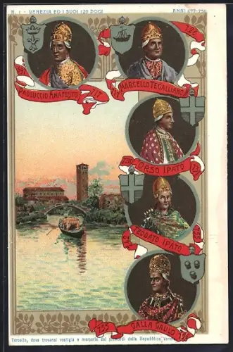 Lithographie Venedig / Venezia, Torcello, dove trovansi..., Dogen
