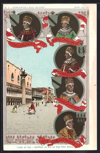 Lithographie Venedig / Venezia, Palazzuo dei Dogi..., Dogen