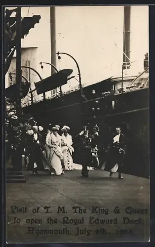 AK Avonmouth, Visit of the King and Queen to Open the Royal Edward Dock 1908