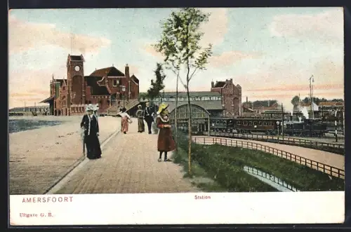 AK Amersfoort, Station, Blick zum Bahnhof