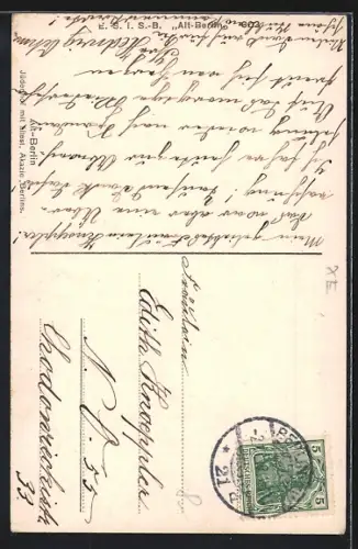 AK Berlin, Jüdenhof mit ältester Akazie Berlins