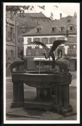 AK Baden-Baden, Der Reiherbrunnen