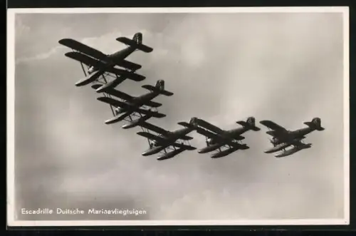 AK Escadrille Duitesche Marinevliegtuigen, Wasserflugzeuge