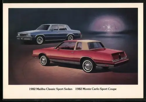 AK Auto 1982 Malibu Classic Sport Sedan & 1982 Monte Carlo Sport Coupe