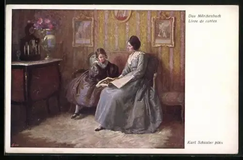 Künstler-AK Karl Maria Schuster: Das Märchenbuch